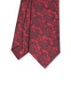 RED VELVET, 3 Fold Micro Tie and Pocket Square – Jacquard Paisley RED VELVET, 3 Fold Micro Tie and Pocket Square – Jacquard Paisley