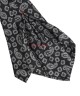 RICH BLACK, 5 Fold Micro Tie and Pocket Square - JACQUARD PAISLEY RICH BLACK, 5 Fold Micro Tie and Pocket Square - JACQUARD PAISLEY