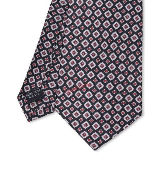 RICH BLACK, 7 Fold Silk Ties – The Pattern House RICH BLACK, 7 Fold Silk Ties – The Pattern House