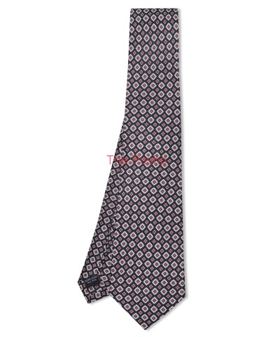 RICH BLACK, 7 Fold Silk Ties – The Pattern House