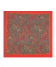 RUBY RED, Silk Pocket Square – Vintage Paisley RUBY RED, Silk Pocket Square – Vintage Paisley