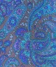 SAPPHIRE BLUE, I- SILK Pocket Square – Vintage Paisley SAPPHIRE BLUE, I- SILK Pocket Square – Vintage Paisley