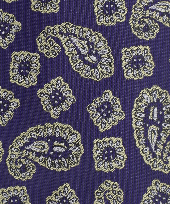 SAPPHIRE BLUE, 5 Fold Premium Micro Tie – Jacquard Paisley SAPPHIRE BLUE, 5 Fold Premium Micro Tie – Jacquard Paisley