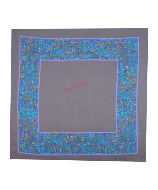 SAPPHIRE BLUE, I- SILK Pocket Square – Vintage Paisley SAPPHIRE BLUE, I- SILK Pocket Square – Vintage Paisley