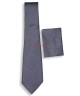 IMPERIAL GREY, 5 Fold Micro Tie and Pocket Square– Secret Garden IMPERIAL GREY, 5 Fold Micro Tie and Pocket Square– Secret Garden