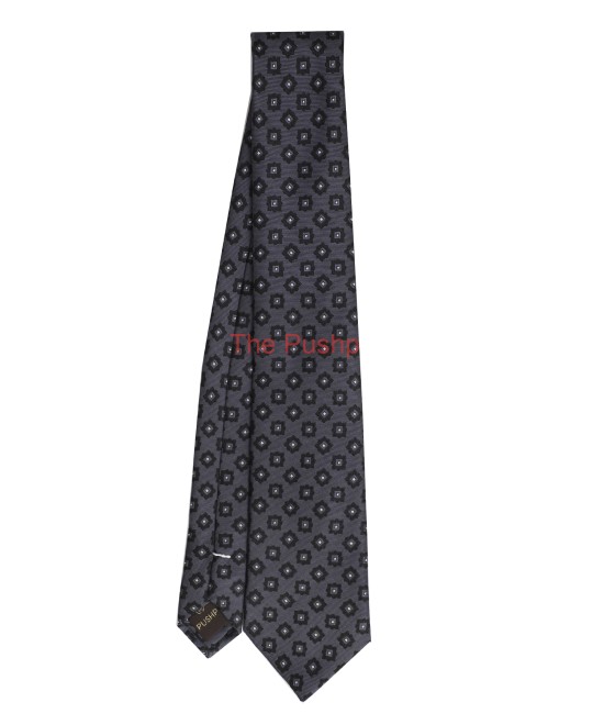 SHADOW GREY, 3 Fold Micro Tie - Small Design SHADOW GREY, 3 Fold Micro Tie - Small Design