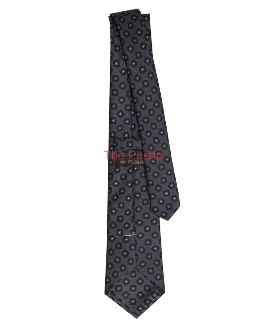 SHADOW GREY, 3 Fold Micro Tie - Small Design SHADOW GREY, 3 Fold Micro Tie - Small Design
