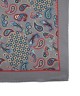 SILVER GREY, I- SILK Pocket Square – Vintage Paisley SILVER GREY, I- SILK Pocket Square – Vintage Paisley