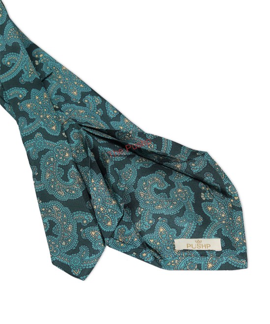 TEAL, 7 Fold Silk Tie – The Pattern House TEAL, 7 Fold Silk Tie – The Pattern House