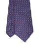 VIVID NAVY, 3 Fold Micro Tie – Dots & Squares VIVID NAVY, 3 Fold Micro Tie – Dots & Squares