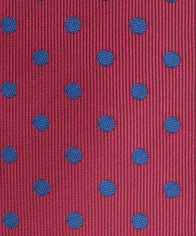 CANBERRY PINK, 3 Fold Micro Tie - Polka Dots CANBERRY PINK, 3 Fold Micro Tie - Polka Dots