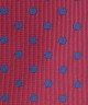 CANBERRY PINK, 3 Fold Micro Tie - Polka Dots