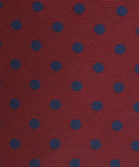 MAROON OAK, 3 Fold Micro Tie - Polka Dot MAROON OAK, 3 Fold Micro Tie - Polka Dot