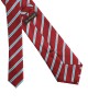RUBY RED, 3 Fold Micro Tie - Stripes & Checks RUBY RED, 3 Fold Micro Tie - Stripes & Checks