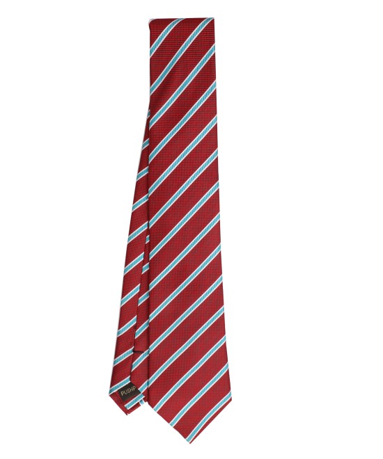 RUBY RED, 3 Fold Micro Tie - Stripes & Checks RUBY RED, 3 Fold Micro Tie - Stripes & Checks