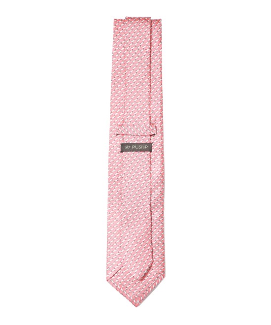 CORAL PEACH, 3 Fold Silk Tie – Dolphins