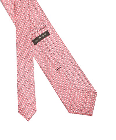 CORAL PEACH, 3 Fold Silk Tie – Dolphins