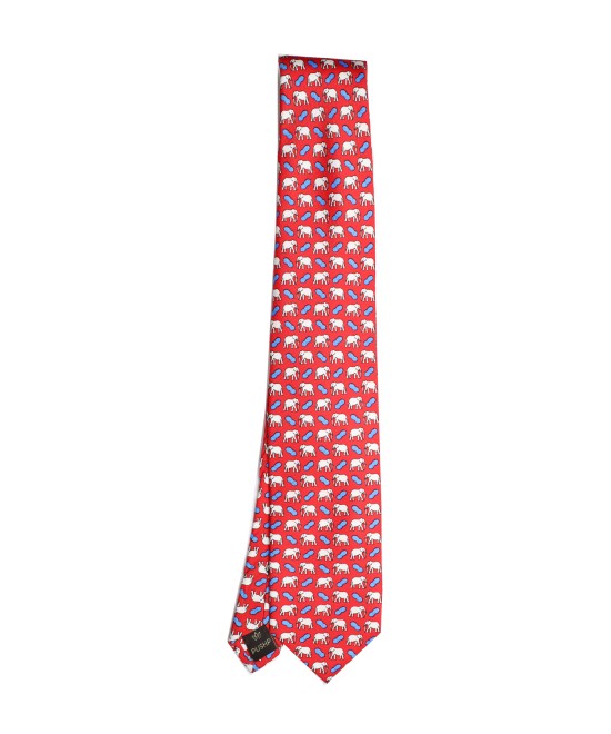 CRIMSON RED, 3 Fold Premium Silk Tie – The Tuskers CRIMSON RED, 3 Fold Premium Silk Tie – The Tuskers