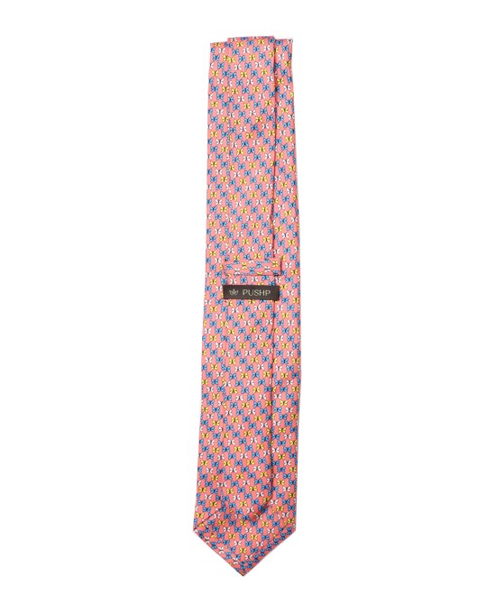 TROPICAL PEACH, 3 Fold Premium Silk Tie – Butterfly TROPICAL PEACH, 3 Fold Premium Silk Tie – Butterfly