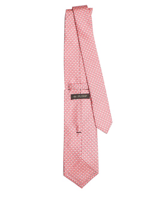 TROPICAL PEACH, 3 Fold Premium Silk Tie – Butterfly TROPICAL PEACH, 3 Fold Premium Silk Tie – Butterfly