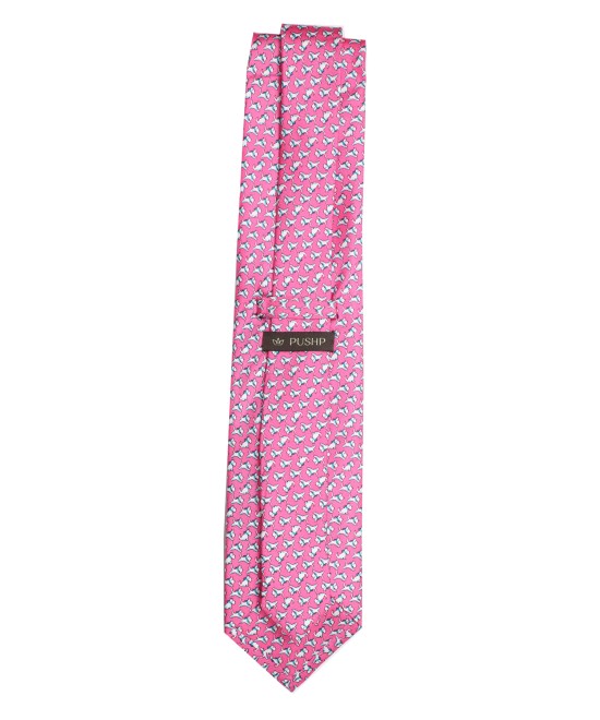 NEON PINK, 3 Fold Premium Silk Tie – The Canine NEON PINK, 3 Fold Premium Silk Tie – The Canine