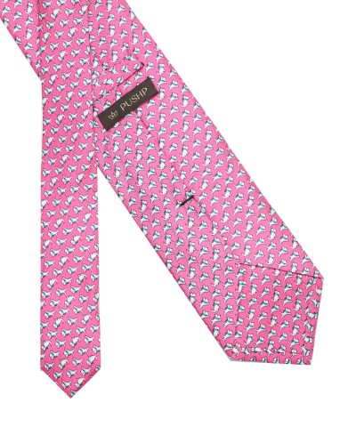NEON PINK, 3 Fold Premium Silk Tie – The Canine