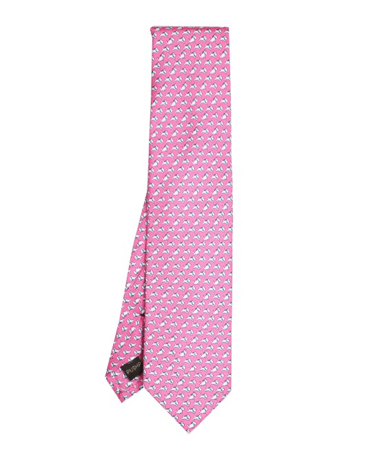 NEON PINK, 3 Fold Premium Silk Tie – The Canine NEON PINK, 3 Fold Premium Silk Tie – The Canine