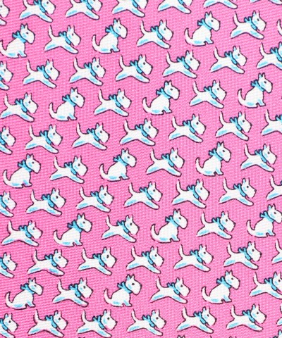 NEON PINK, 3 Fold Premium Silk Tie – The Canine