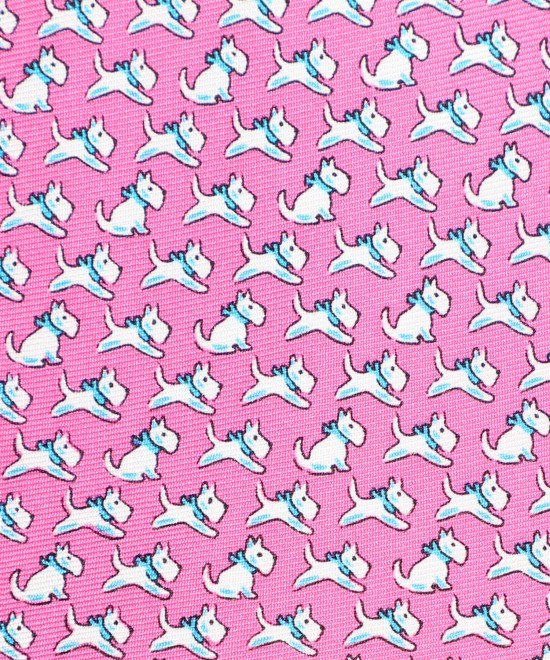 NEON PINK, 3 Fold Premium Silk Tie – The Canine NEON PINK, 3 Fold Premium Silk Tie – The Canine