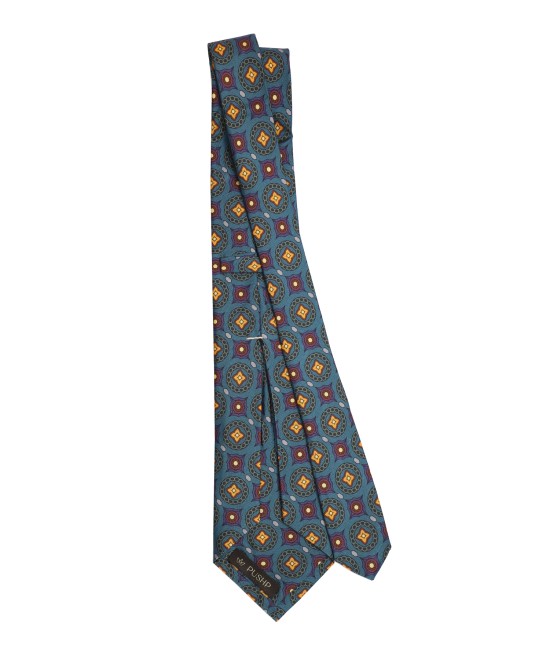 MOONLIGHT BLUE, 5 Fold Silk Tie – The Geomatria MOONLIGHT BLUE, 5 Fold Silk Tie – The Geomatria