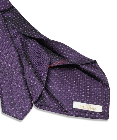 BLACK BERRY, 5 Fold Micro Tie – Dots & Checks