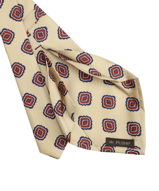 GOLDEN CARAMEL, 5 Fold Silk Tie – The Geomatria GOLDEN CARAMEL, 5 Fold Silk Tie – The Geomatria