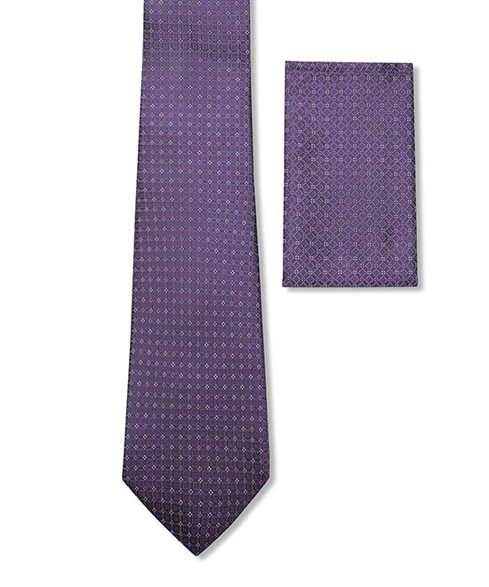 BLACK BERRY, 5 Fold Micro Tie – Dots & Checks