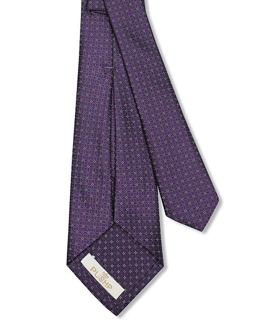 BLACK BERRY, 5 Fold Micro Tie – Dots & Checks