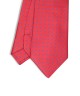 FIERY RED, 3 Fold Micro Tie – Dots & Squares